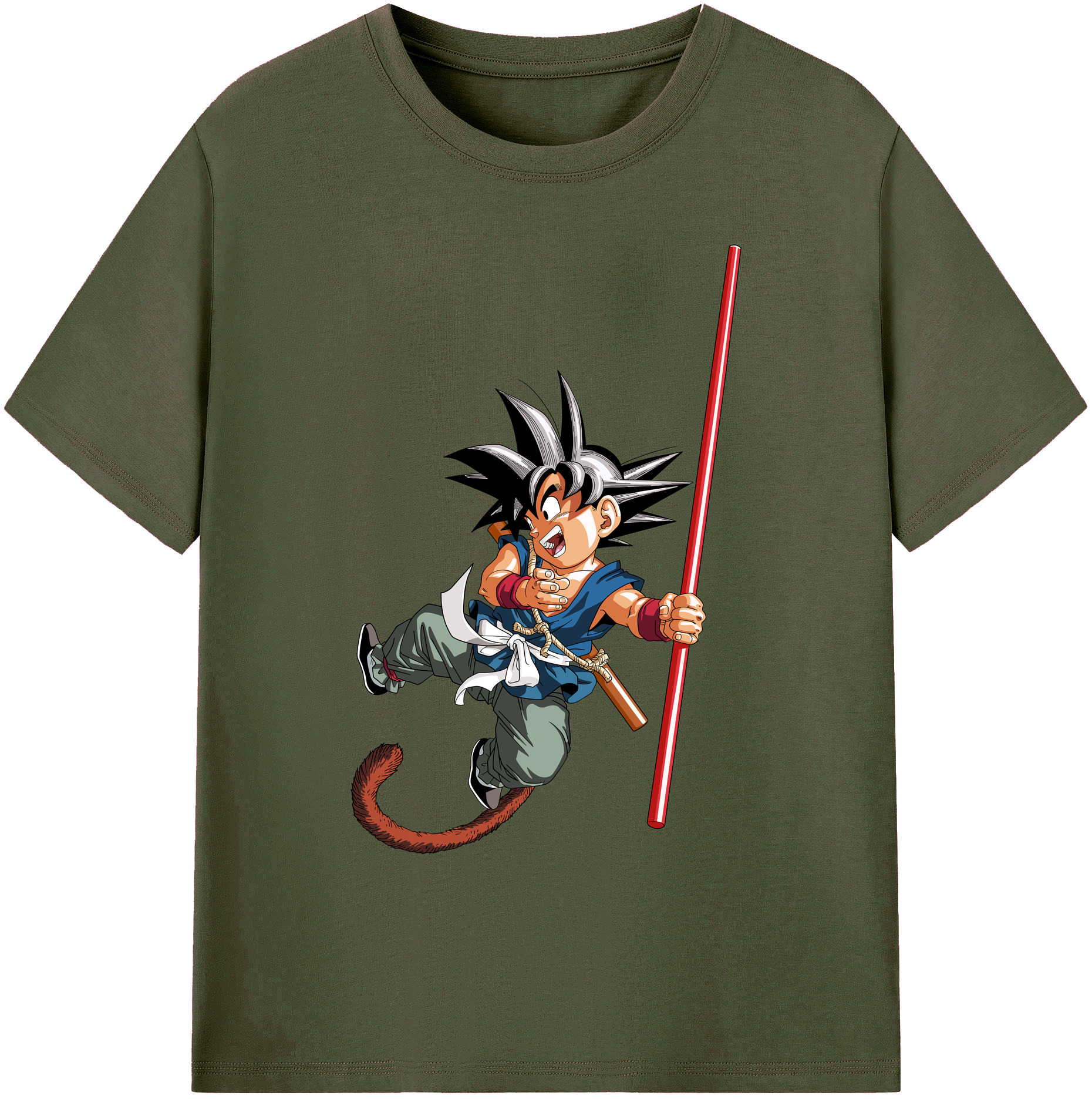 （画像用） ドラゴンボール 孫悟空（そん ごくう）Son Goku カカロット DRAGON BALL Kakarotto 綿100％ メンズ半袖Tシャツ｜肌触りやわらか＆通気性